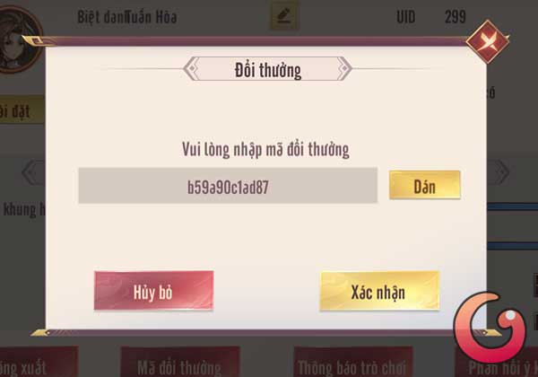 Nhập code