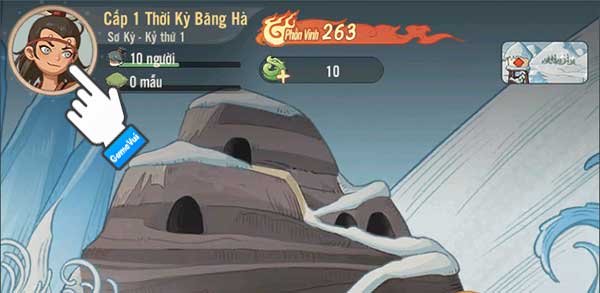 Chạm vào ảnh đại diện