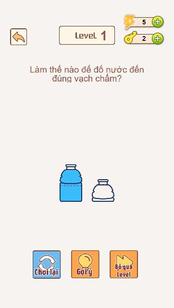 Làm sao để rót đúng lượng nước theo yêu cầu?