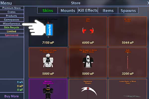 Chọn Miscellaneous