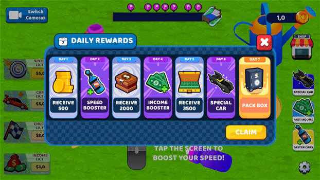 Phần thưởng hằng ngày.