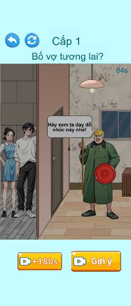 Hãy tìm vật phẩm để giúp đỡ chàng trai