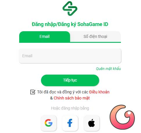 Đăng nhập tài khoản