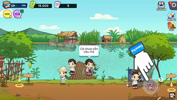 Thả mồi xuống nước