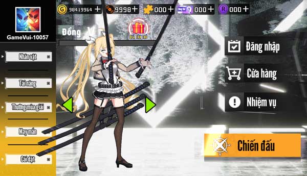 Chơi game Trận chiến giả tưởng - GameVui