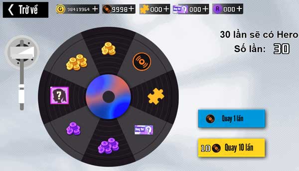 Rất nhiều quà trong Shop may mắn