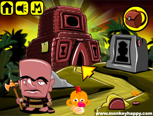 Chơi game Chú khỉ buồn: Ánh sáng tháp đá - GameVui.vn