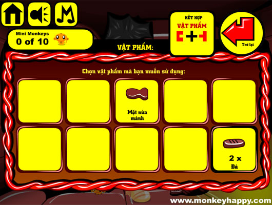 Ghép hoặc sử dụng các vật phẩm.