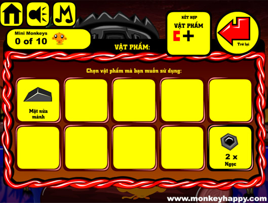 Ghép hoặc sử dụng các vật phẩm.