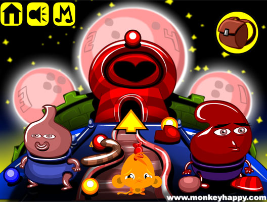 Chơi game Chú khỉ buồn: Bong bóng vũ trụ - GameVui.vn