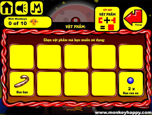 Ghép hoặc sử dụng các vật phẩm.