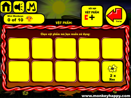 Ghép hoặc sử dụng các vật phẩm.