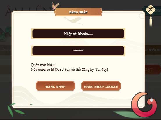 Đăng nhập tài khoản