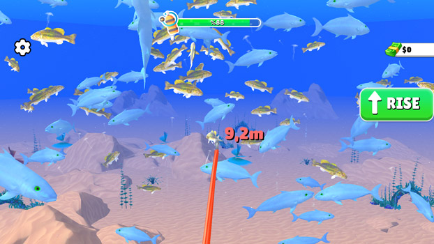 Sử dụng kỹ thuật bắt cá để có thể bắt nhiều nhất có thể.