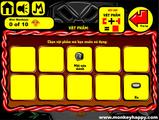 Ghép hoặc sử dụng vật phẩm.