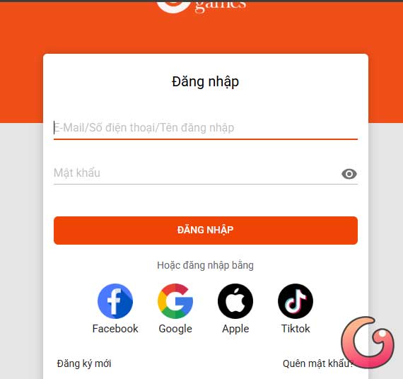 Đăng nhập tài khoản