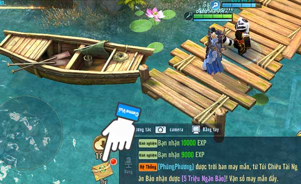 Mở hòm thư trong game