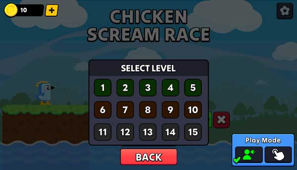 Chọn level cấp độ