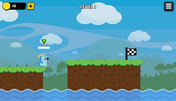 Bấm phím hoặc la hét để điểu khiển con gà di chuyển