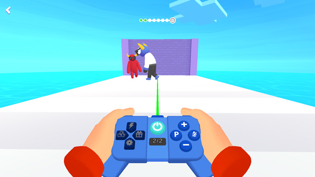 Điều khiển kẻ thù bằng các nút bấm.