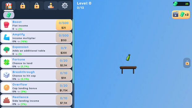 Chơi game Lật chai vô hạn - GameVui.vn