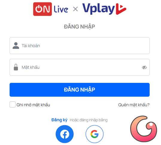 Đăng nhập tài khoản