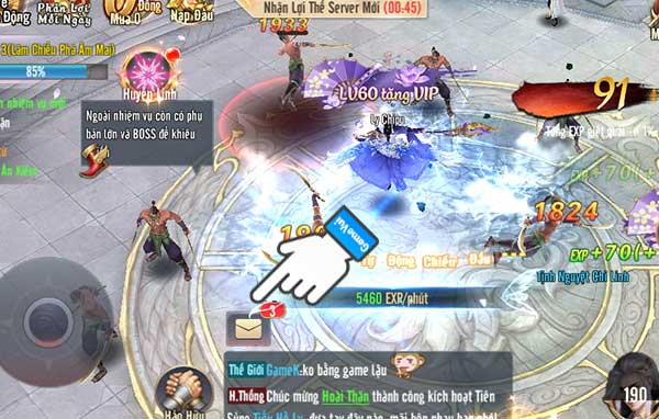 Mở hòm thư trong game