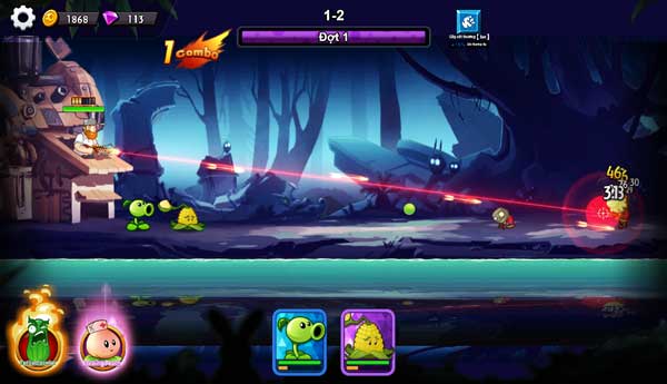 Bấm và giữ chuột để Dave tấn công mạnh