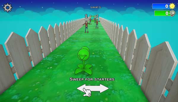 Chơi game Cây bắn đậu Pea Shooter - GameVui