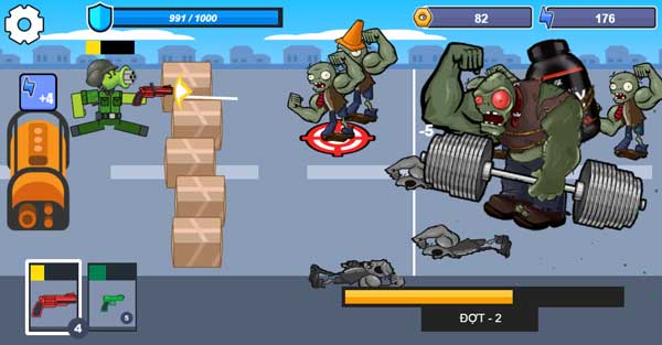 Chiến đấu với những con trùm Boss Zombie Jock