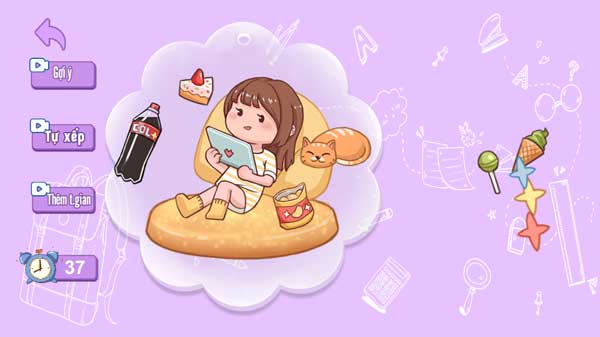 Có thể xem video QC để tự sắp xếp