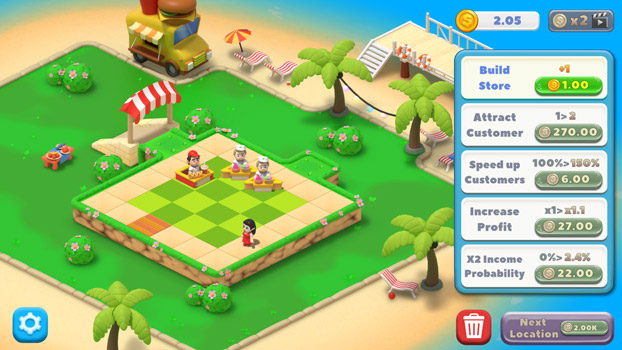 Xây dựng các cửa hàng kinh doanh.