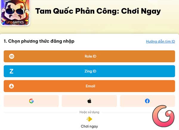 Đăng nhập tài khoản