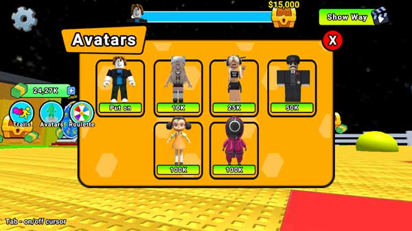 Nhiều Skin nhân vật Obby độc đáo