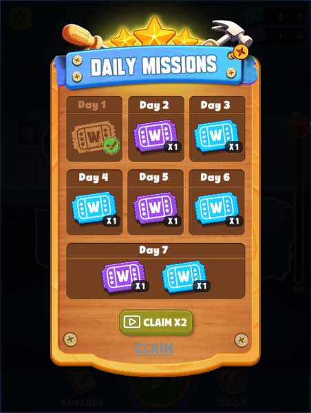 Nhận phần thưởng hàng ngày