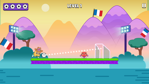 Ghi bàn để vượt qua màn chơi.