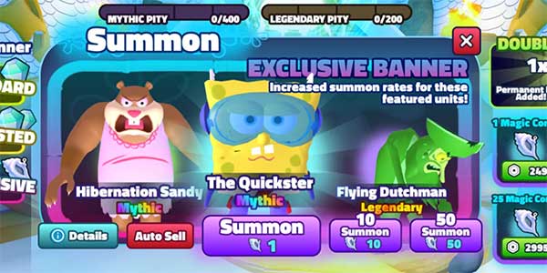 Xếp hạng nhân vật Spongebob Tower Defense