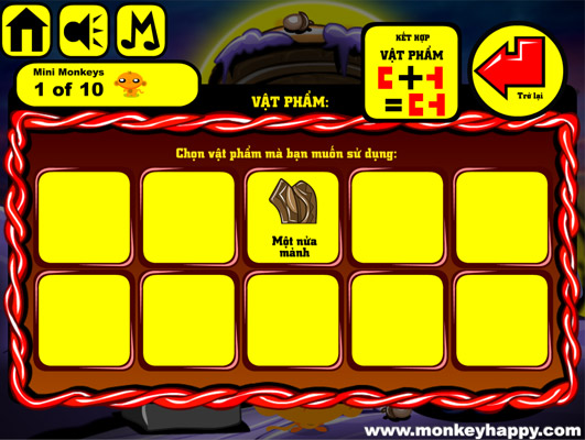 Ghép hoặc sử dụng các vật phẩm.