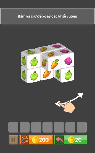 Bấm, giữ chuột để xoay khung hình