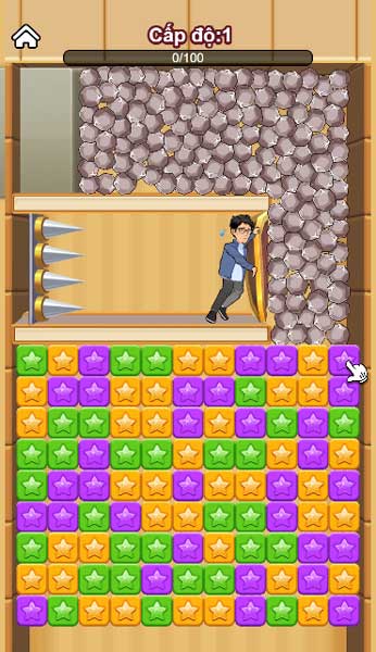 Nhanh chóng xếp hình để xử lý những khối chặn