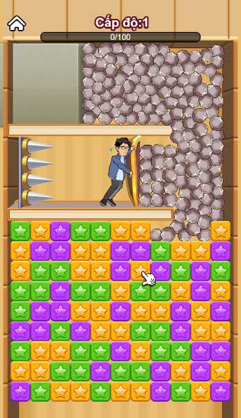 Kẻo nhân vật chính bị rơi vào bẫy chông