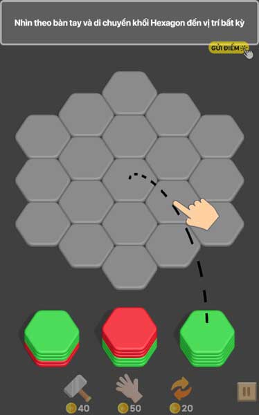 Chơi game Xếp hình Hexagon - GameVui