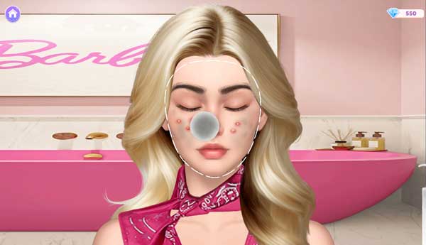 Trị mụn cho cô gái