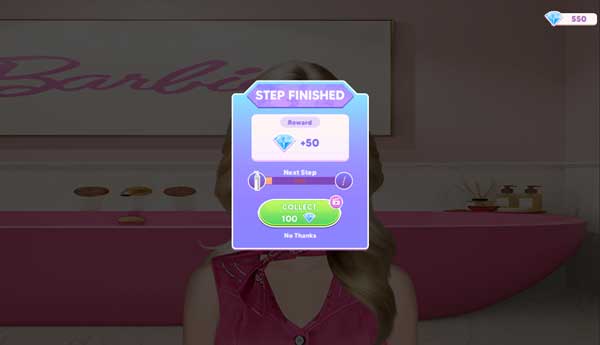 Hoàn thành và nhận thưởng kim cương