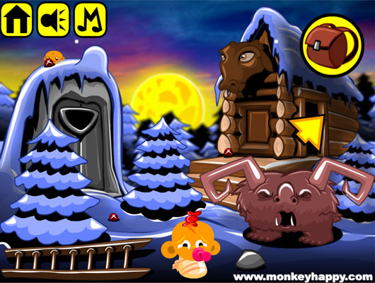 Chơi game Chú khỉ buồn: Ánh sáng nhà gỗ - GameVui.vn