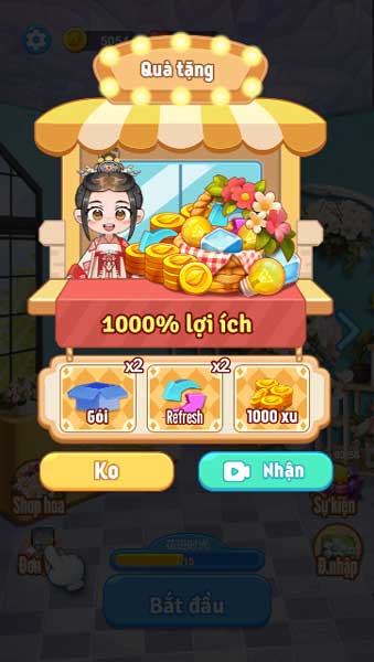 Quà tân thủ với nhiều phần thưởng hấp dẫn