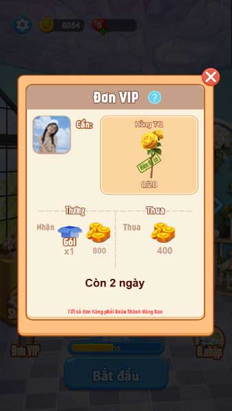 Nhận và xử lý đơn hàng VIP