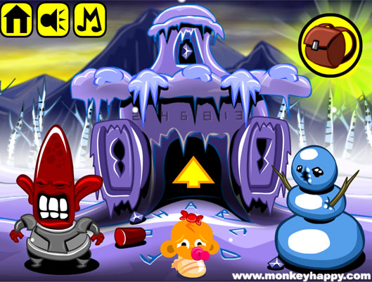 Chơi game Chú khỉ buồn: Ánh sáng địa cực - GameVui.vn