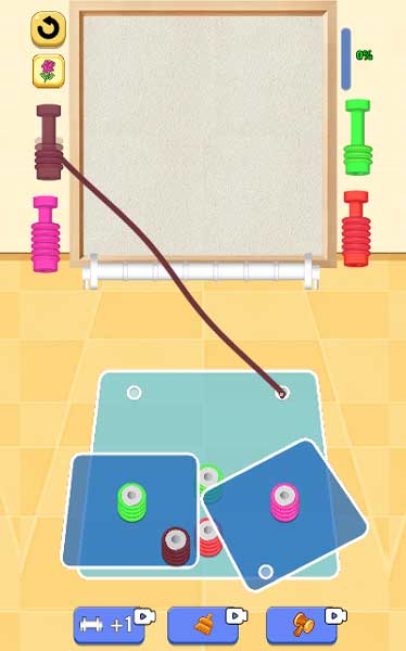 Chọn đủ 3 sợi dây len cùng màu để cho vào cuộn len