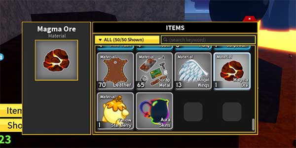 Cách sử dụng Quặng Nham Thạch trong Blox Fruits